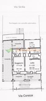 Appartamento Planimetria Con Parcheggio Con Misure